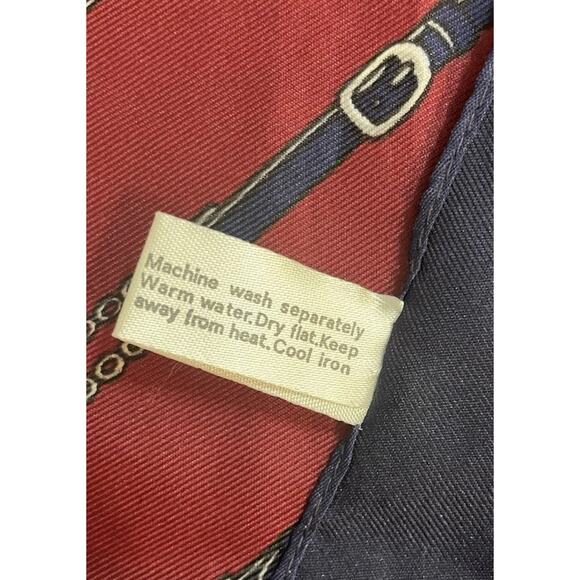 Vintage Borelli Scarf Womens Equestrian Chain Belt Derby Design 80s Classic - Picture 7 of 8